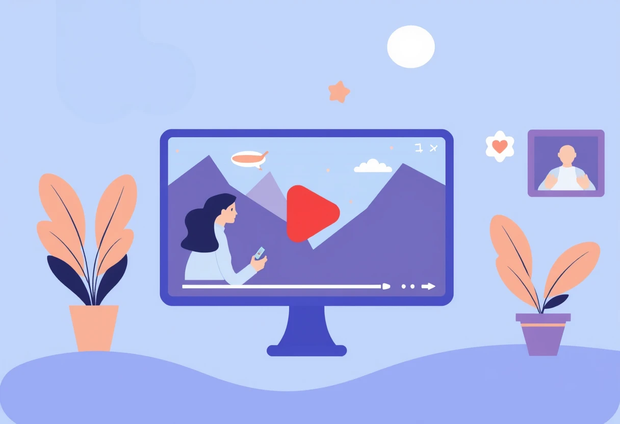 Video sharing platform illustration